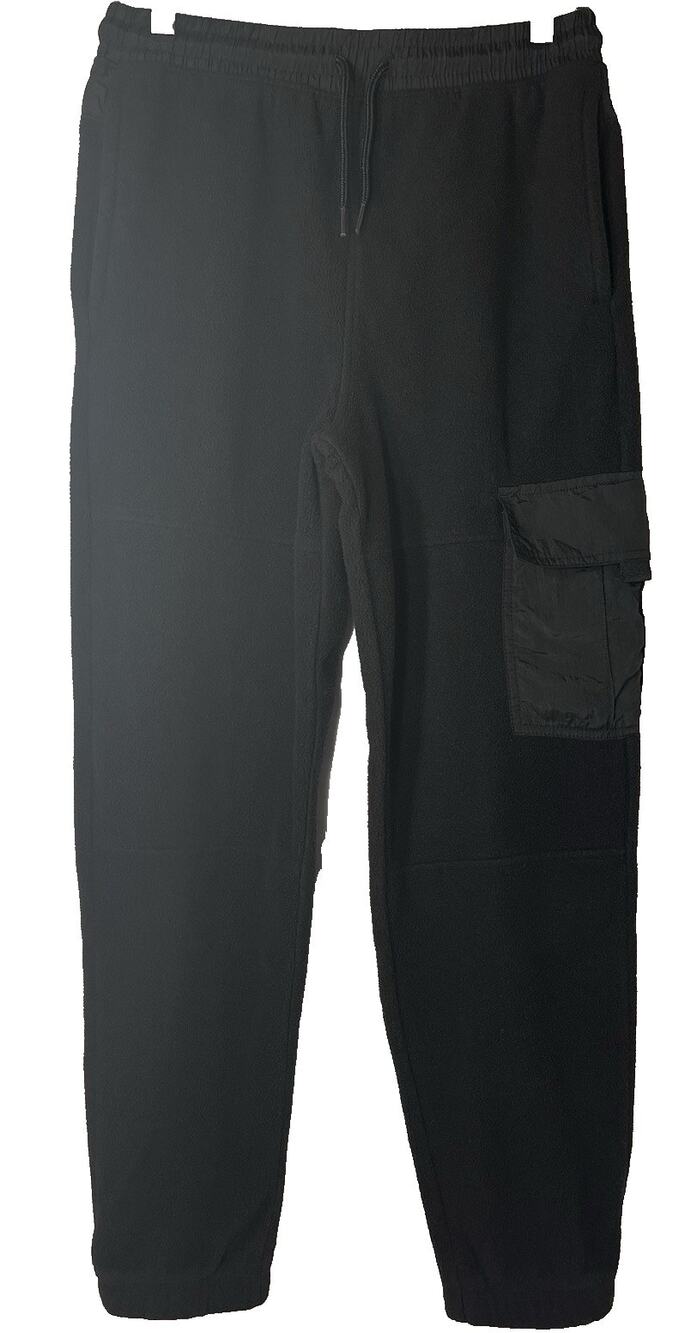 Athletic Works Youth Black Fleece Jogger Pants Size XXL